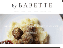 Tablet Screenshot of bybabette.com